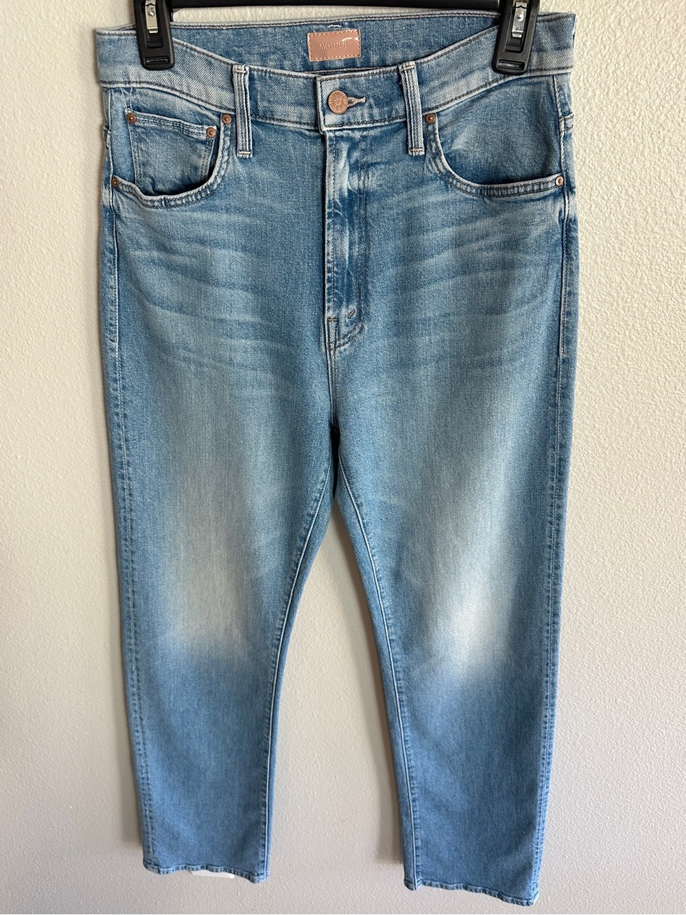 MOTHER The Ditcher Zip Flood Denim Jeans Love on the Beat Women's 25